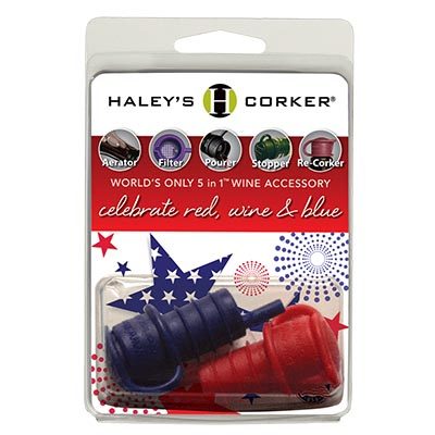 Haley's Corker® Double-Carded Red, Wine and Blue Corker Clamshell 18 Pack Case